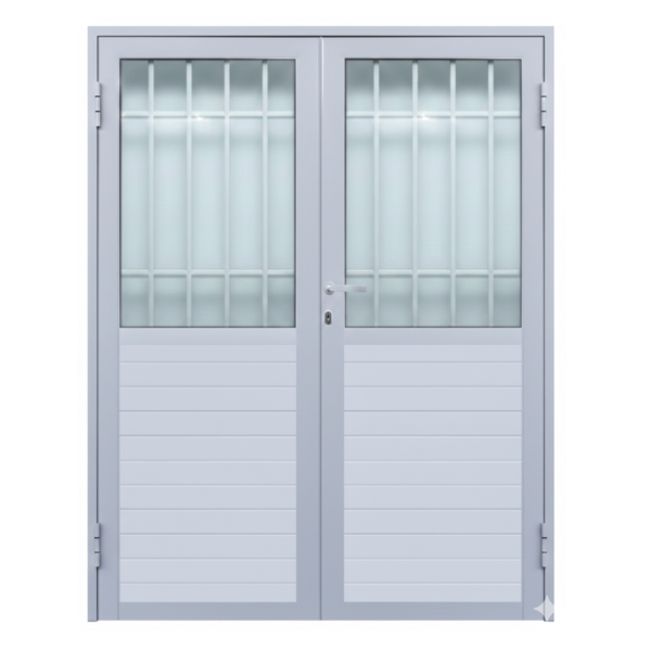 PORTA CENTRAL COM GRADE