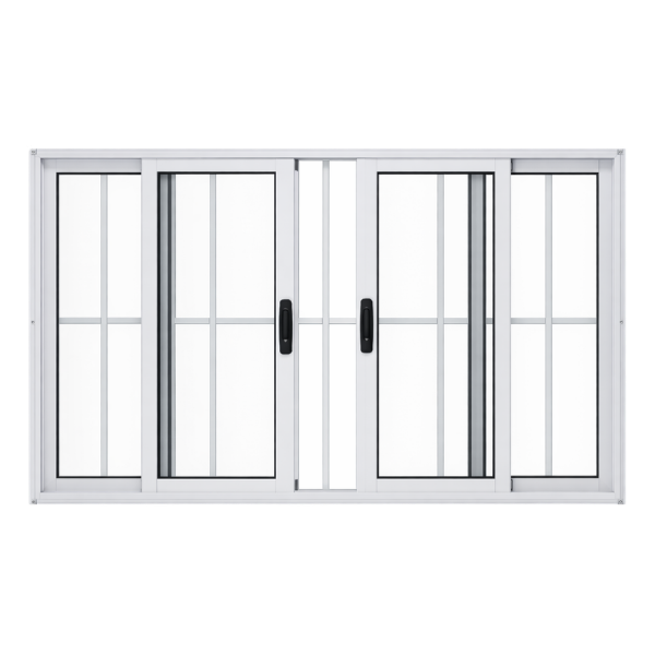 JANELA VITRO COM GRADE